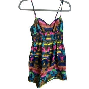 Billabong Aztec Skater Mini Dress Size Medium